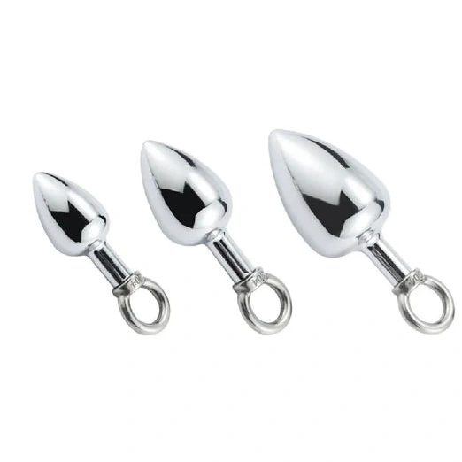 DiscreetChoice 4663 Ring Stainless with Cock Set Steel Hook Anal 0923